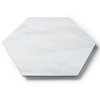 Lucida Surfaces LUCIDA SURFACES, MosaiCore Blanco Ibiza Hexagon 8.8 in. x10.375 in. 3mm 28MIL Glue Down Luxury Vinyl Tiles , 99PK SC-4156PLT